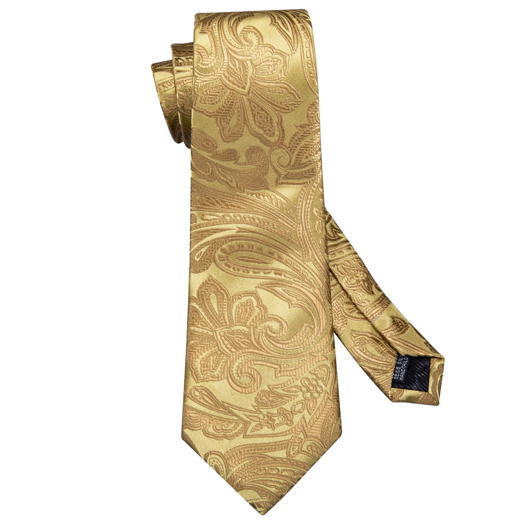 GentCrest Gold Floral Tie Hanky Cufflinks Set - Image 5