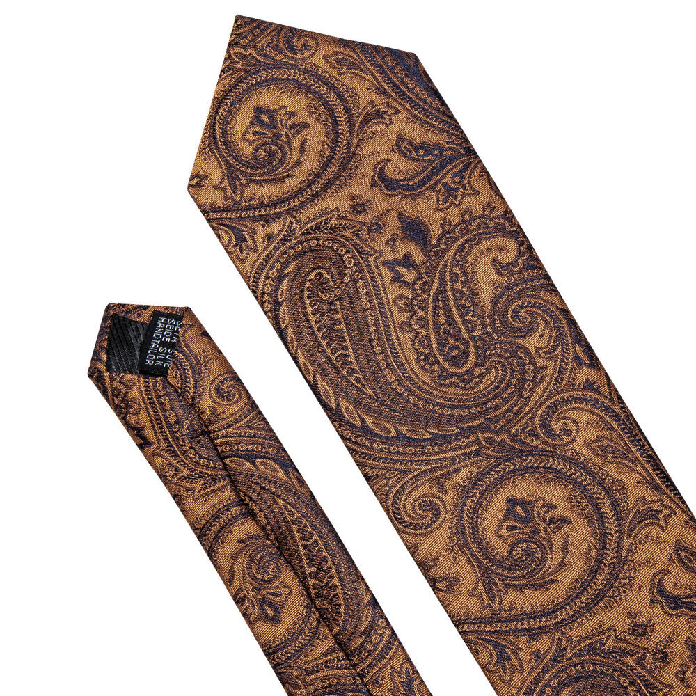 GentCrest Green Paisley Tie Hanky Cufflinks Set - Image 5