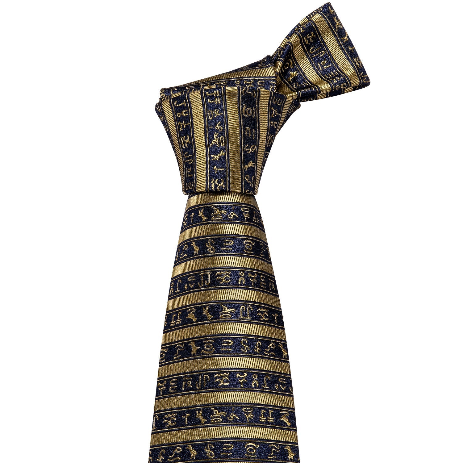 GentCrest Black Striped Tie Hanky Cufflinks Set - Image 5
