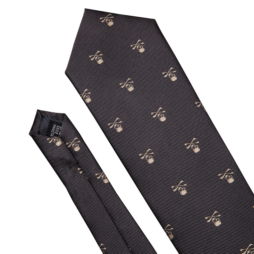 GentCrest Black Novelty Tie Hanky Cufflinks Set - Image 2