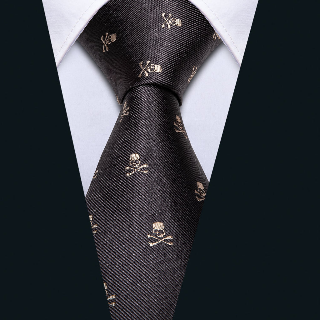 GentCrest Black Novelty Tie Hanky Cufflinks Set - Image 5