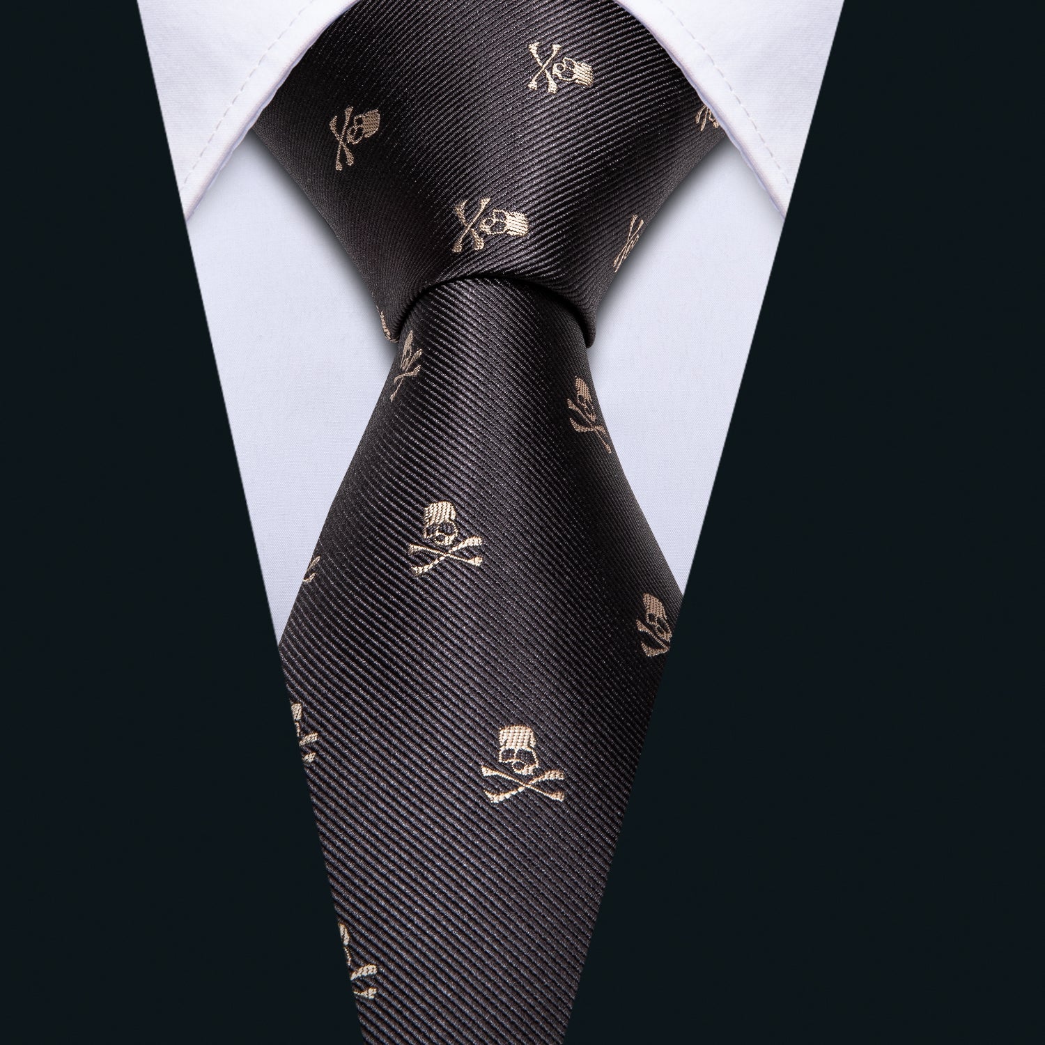 GentCrest Black Novelty Tie Hanky Cufflinks Set - Image 5