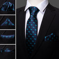 Blue Horse Novelty Silk Tie Set - GentCrest