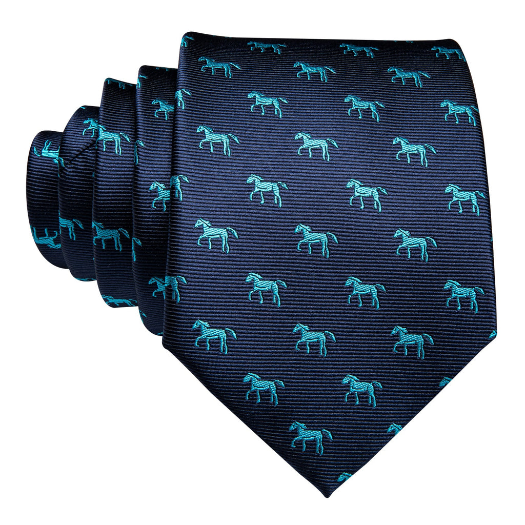 GentCrest Blue Novelty Tie Hanky Cufflinks Set - Image 2