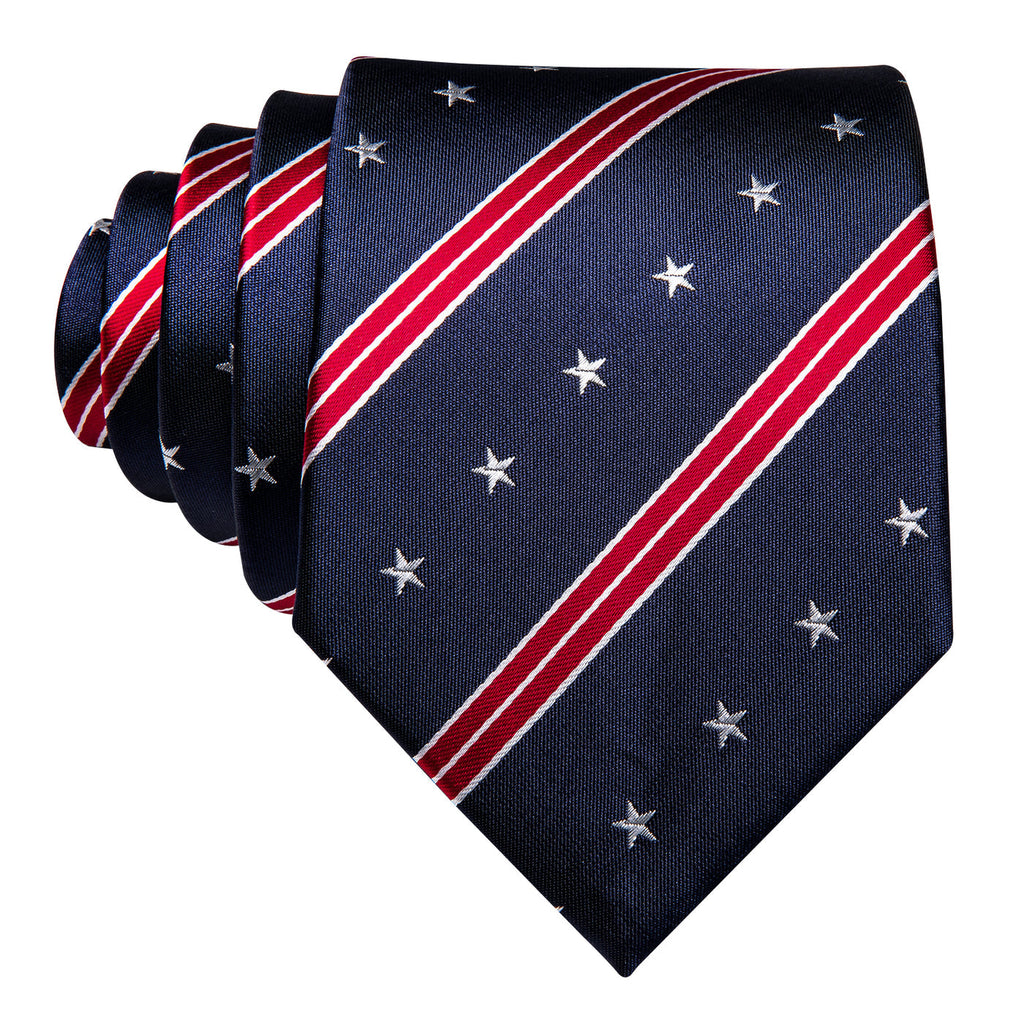 GentCrest Blue Striped Tie Set - Image 5