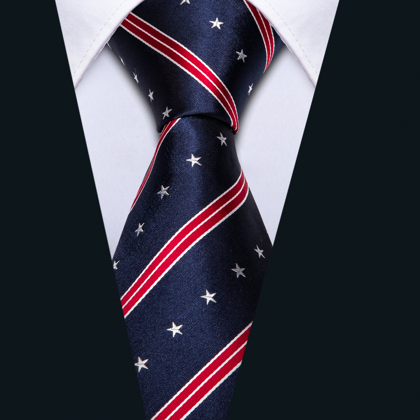 GentCrest Blue Striped Tie Set - Image 6