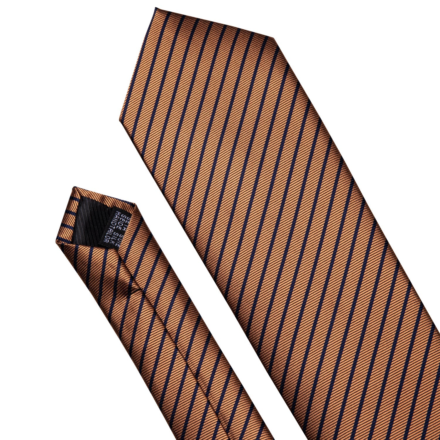GentCrest Gold Striped Tie Hanky Cufflinks Set - Image 2