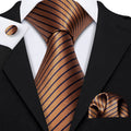 Patina Gold Premium Silk Tie Set - GentCrest