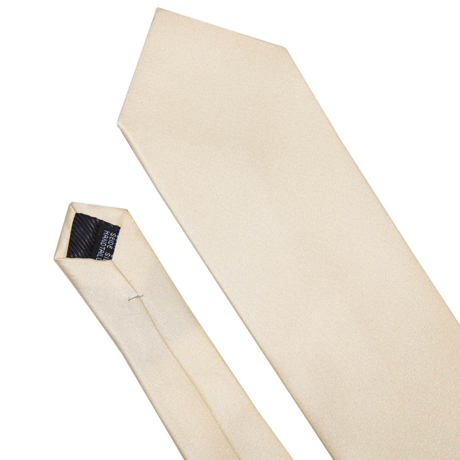 GentCrest Beige Solid Tie Hanky Cufflinks Set - Image 4