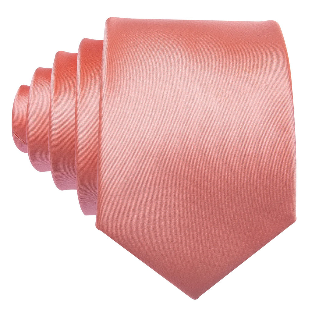 GentCrest Pink Solid Tie Hanky Cufflinks Set - Image 3