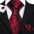 GentCrest Black Paisley Tie Sets - Image 1