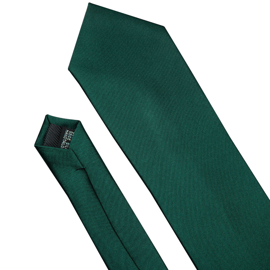 GentCrest Green Solid Tie Hanky Cufflinks Set - Image 2