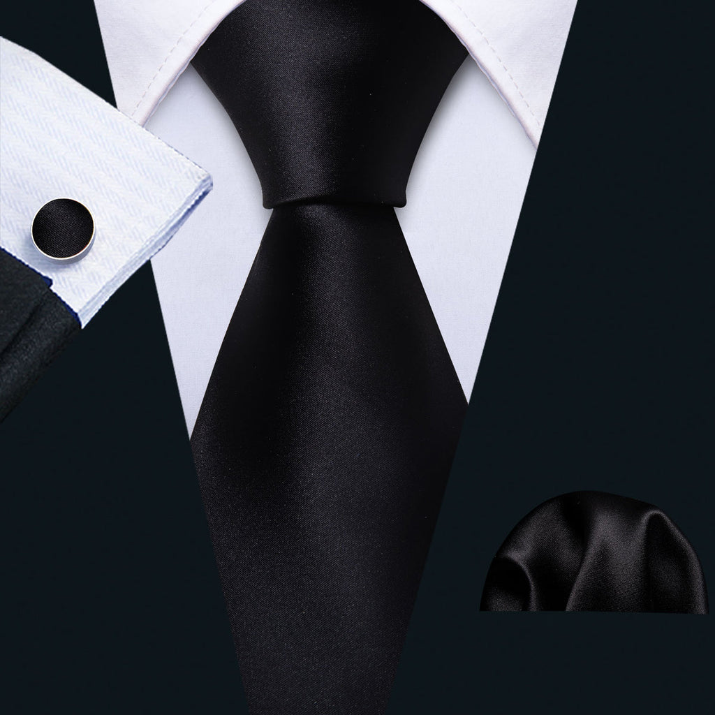 GentCrest Black Solid Tie Sets - Image 6
