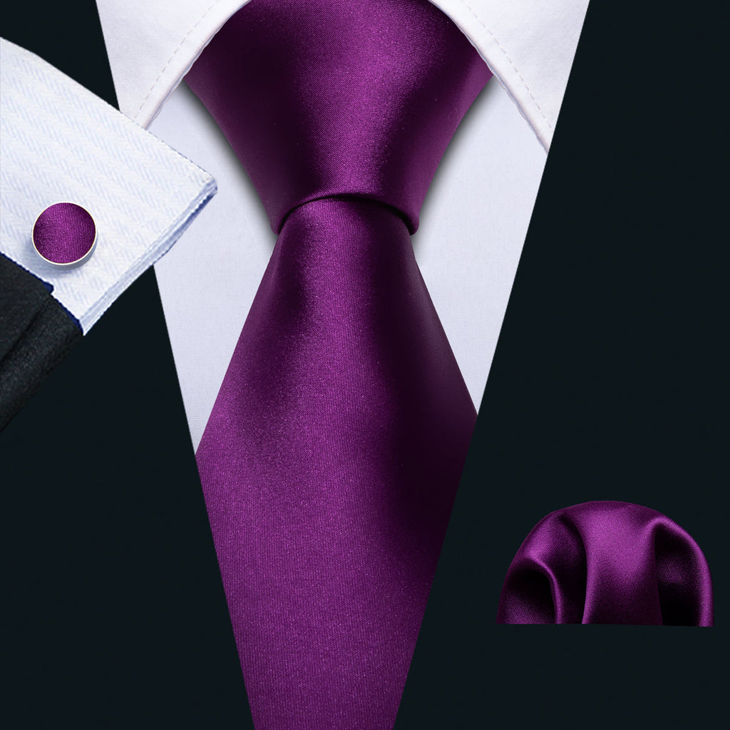 GentCrest Purple Solid Tie Sets - Image 1
