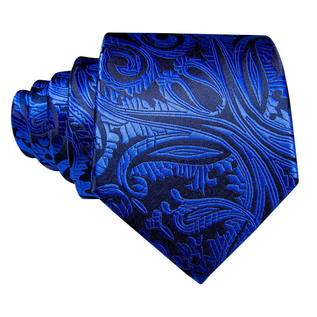 GentCrest Black Paisley Tie Hanky Cufflinks Set - Image 3