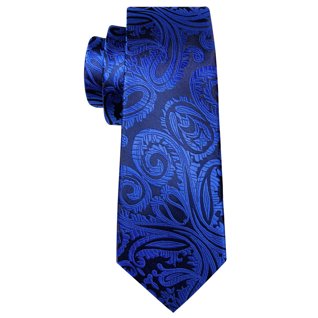 GentCrest Black Paisley Tie Hanky Cufflinks Set - Image 4