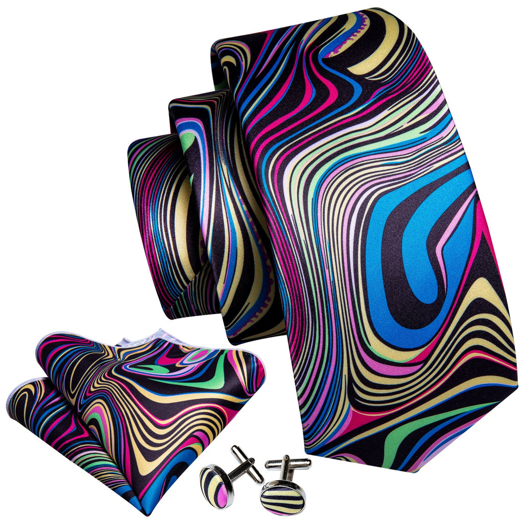 GentCrest Blue Novelty Tie Hanky Cufflinks Set - Image 3