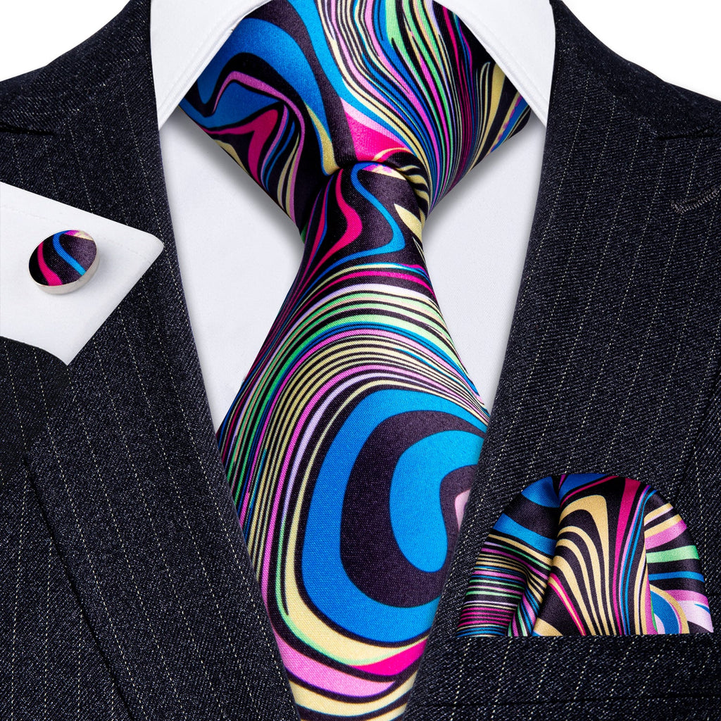 GentCrest Blue Novelty Tie Hanky Cufflinks Set - Image 5