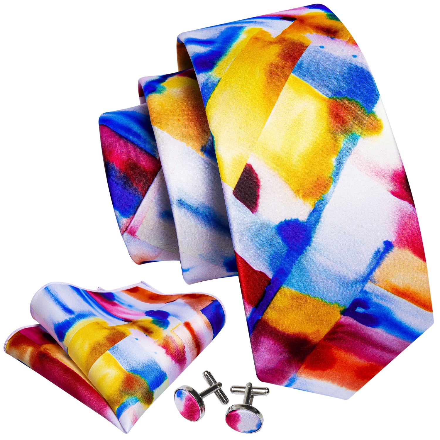 GentCrest Blue Novelty Tie Hanky Cufflinks Set - Image 3