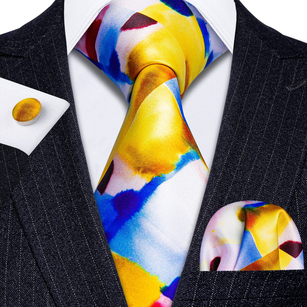 GentCrest Blue Novelty Tie Hanky Cufflinks Set - Image 4