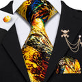 GentCrest Black Novelty Tie with Accessories - Image 1