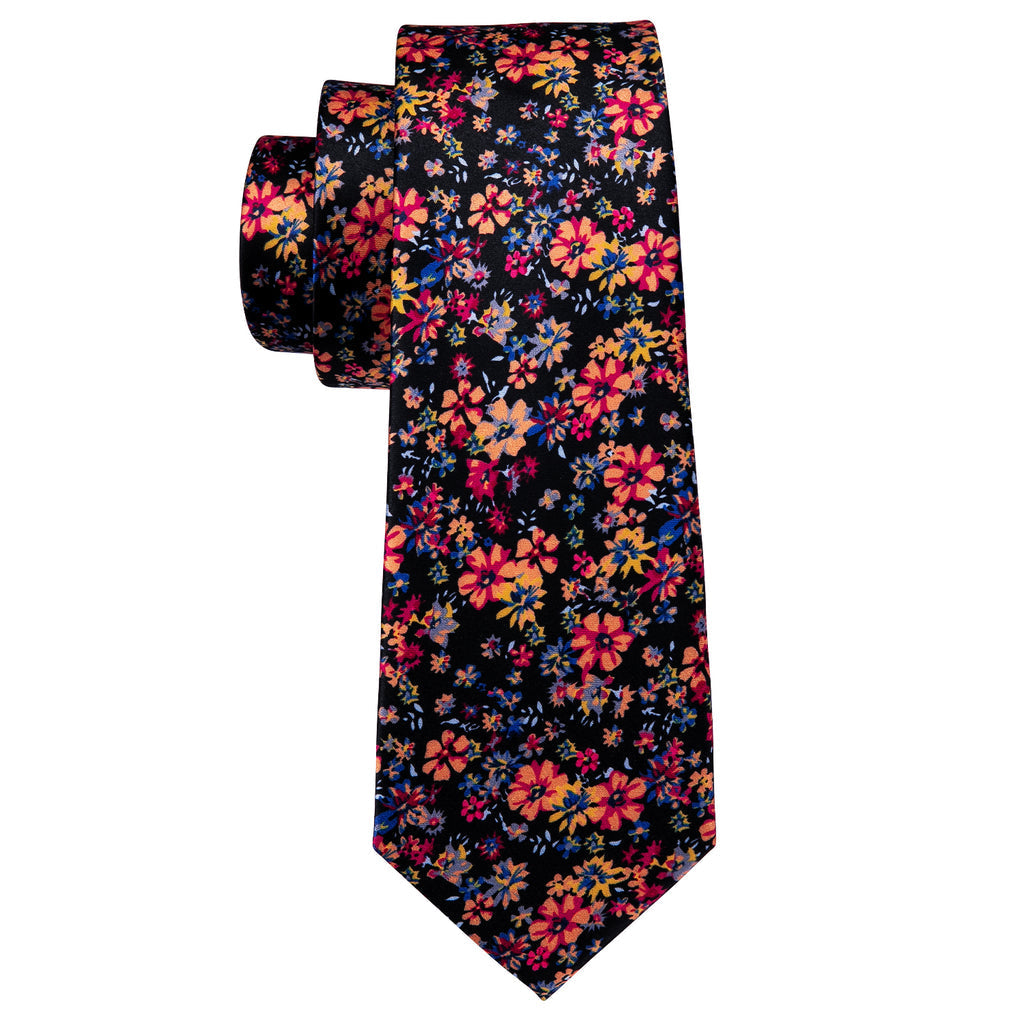 Colorful Novelty Flower Silk Tie Set - GentCrest - View 5