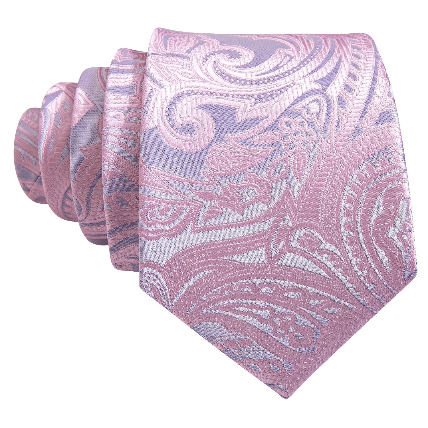 GentCrest Pink Paisley Tie Hanky Cufflinks Set - Image 4