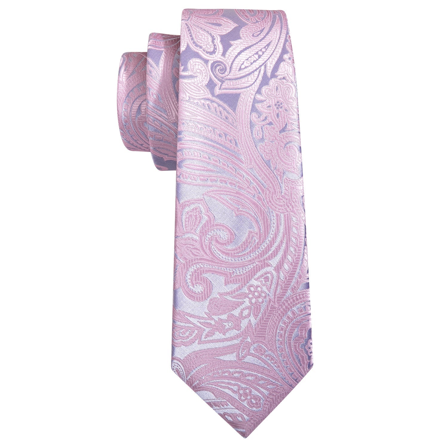 GentCrest Pink Paisley Tie Hanky Cufflinks Set - Image 3