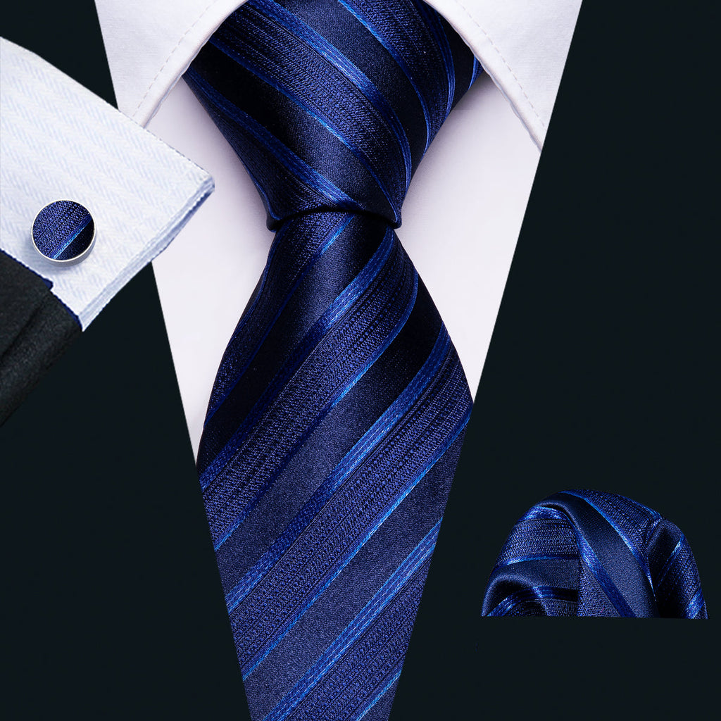 GentCrest Blue Striped Tie Sets - Image 3