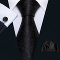 Dark Floral Silk XL Silk Tie Set - GentCrest