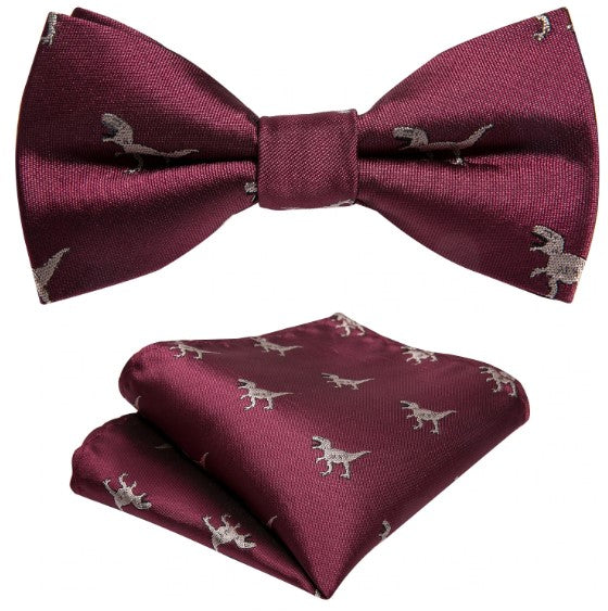 Children's Dinosaurs Bow Tie Set - GentCrest - View 3