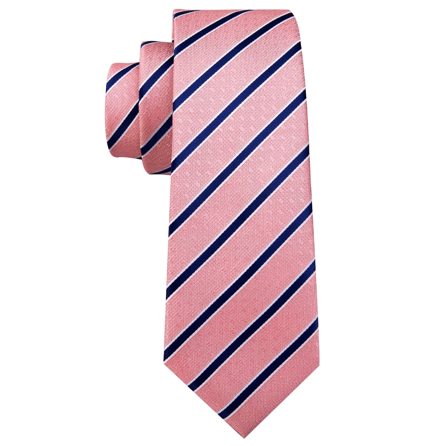 GentCrest Blue Striped Tie Hanky Cufflinks Set - Image 3