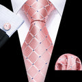 GentCrest Pink Plaid Tie Sets - Image 1