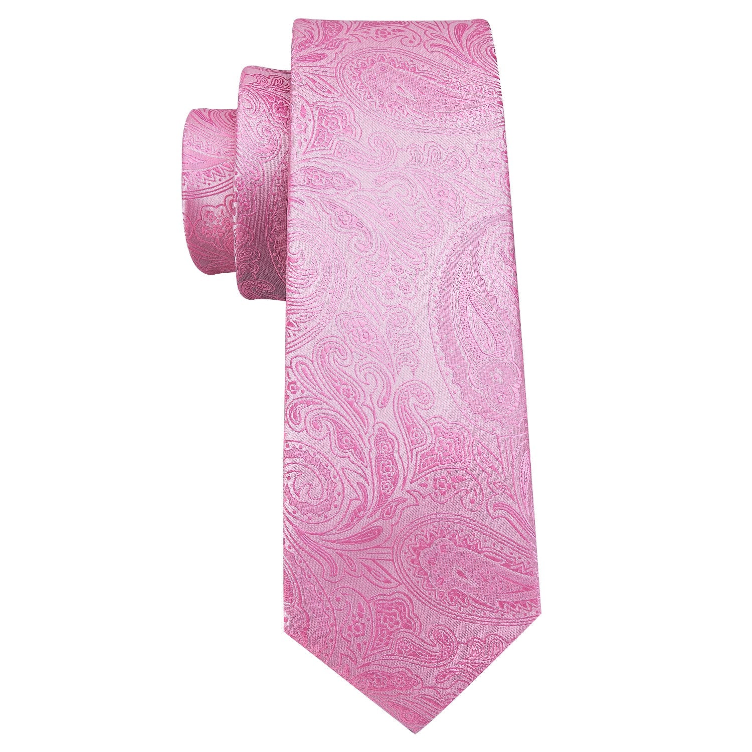 GentCrest Pink Paisley Tie Hanky Cufflinks Set - Image 4
