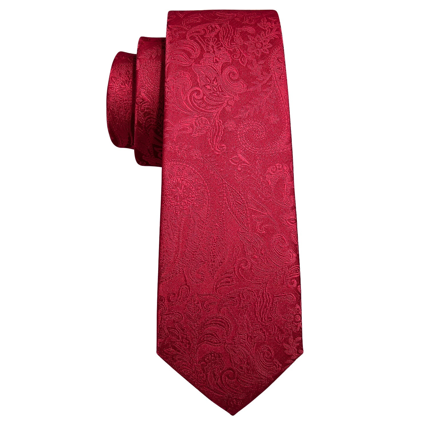 GentCrest Red Paisley Tie Hanky Cufflinks Set - Image 3