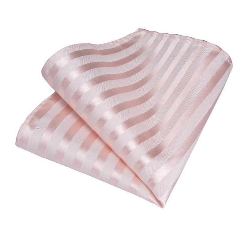 GentCrest Pink Striped Tie Hanky Cufflinks Set - Image 5