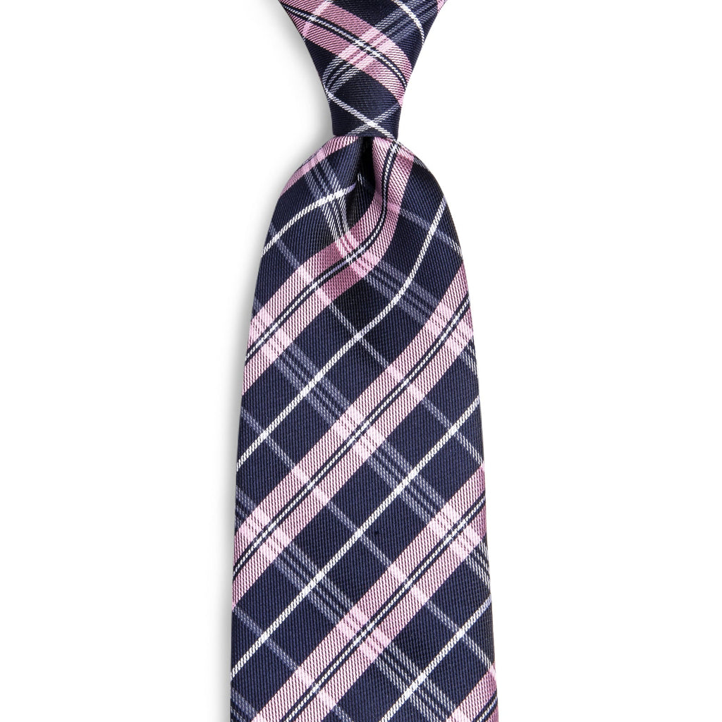 GentCrest Blue Plaid Tie Hanky Cufflinks Set - Image 5