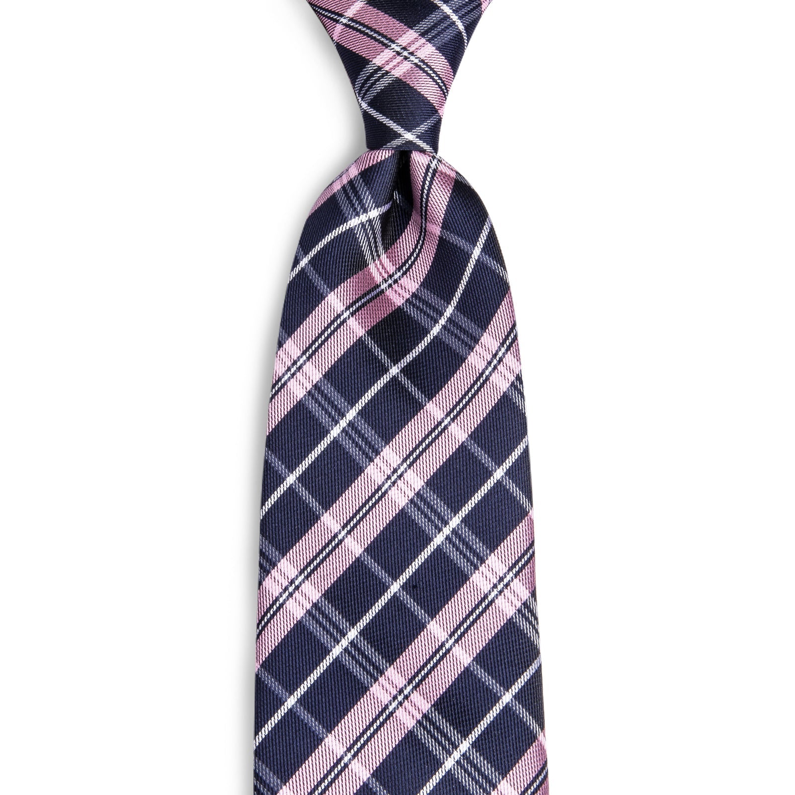 GentCrest Blue Plaid Tie Hanky Cufflinks Set - Image 5