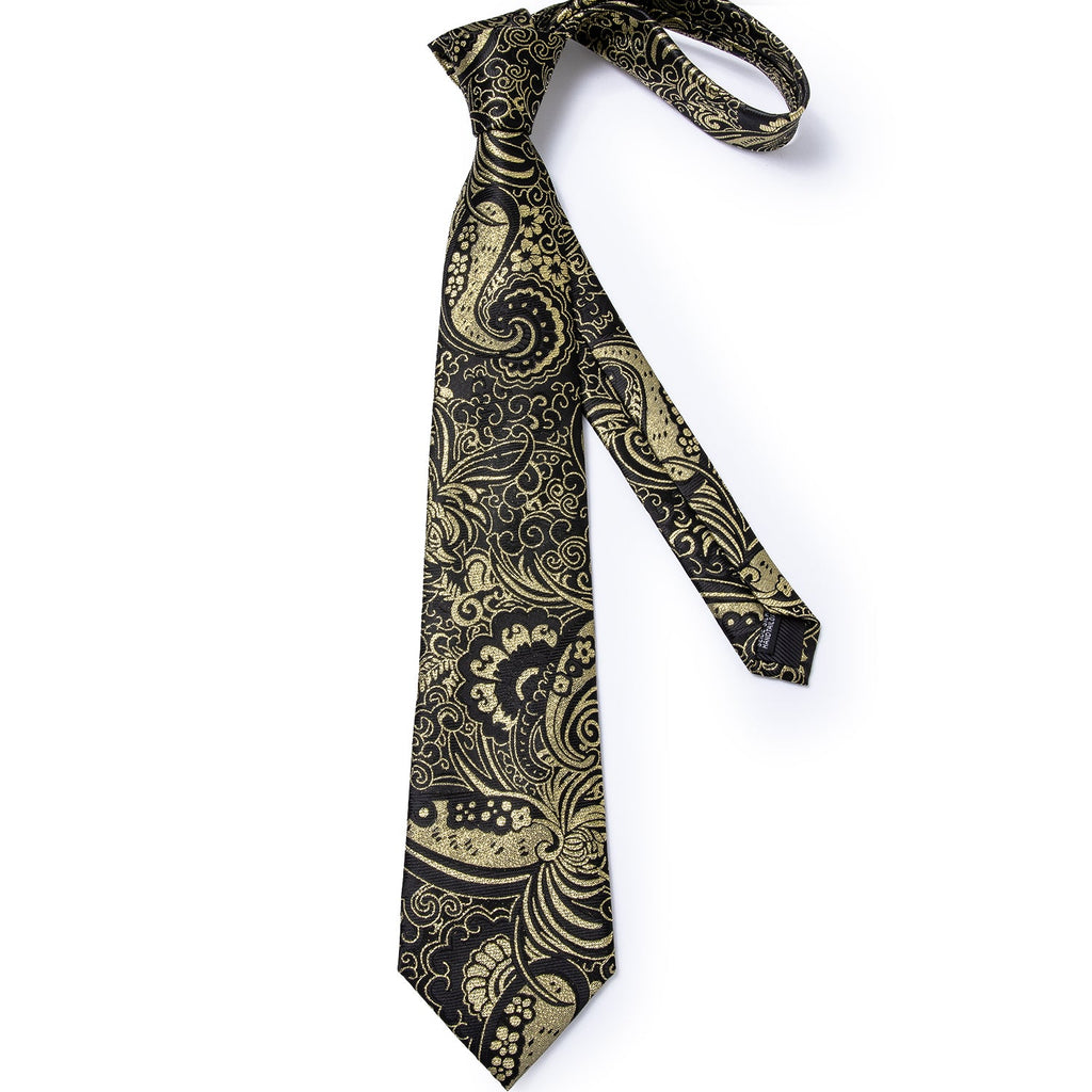 GentCrest Gold Paisley Tie Hanky Cufflinks Set - Image 3