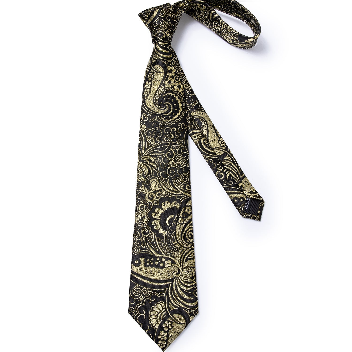 GentCrest Gold Paisley Tie Hanky Cufflinks Set - Image 3