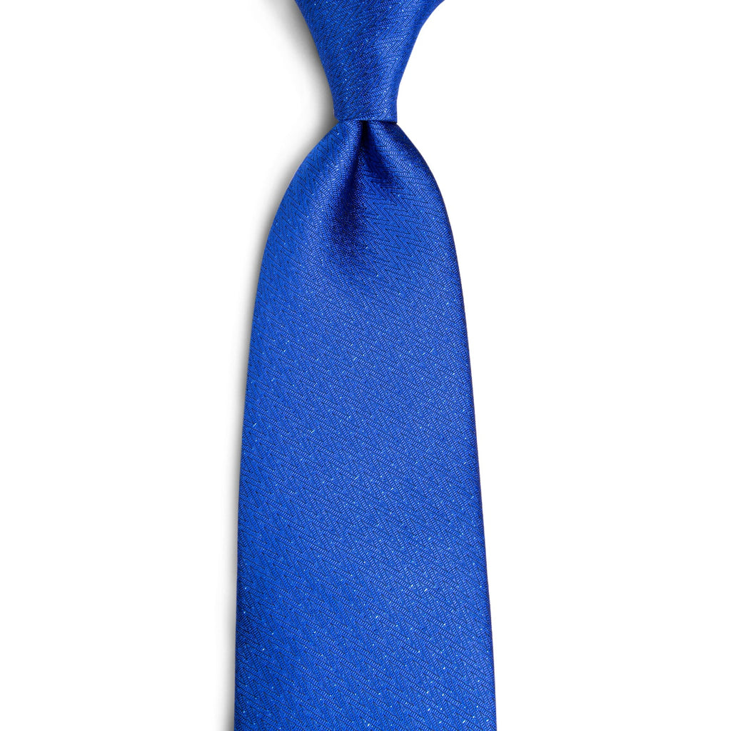 GentCrest Blue Solid Tie Hanky Cufflinks Set - Image 5