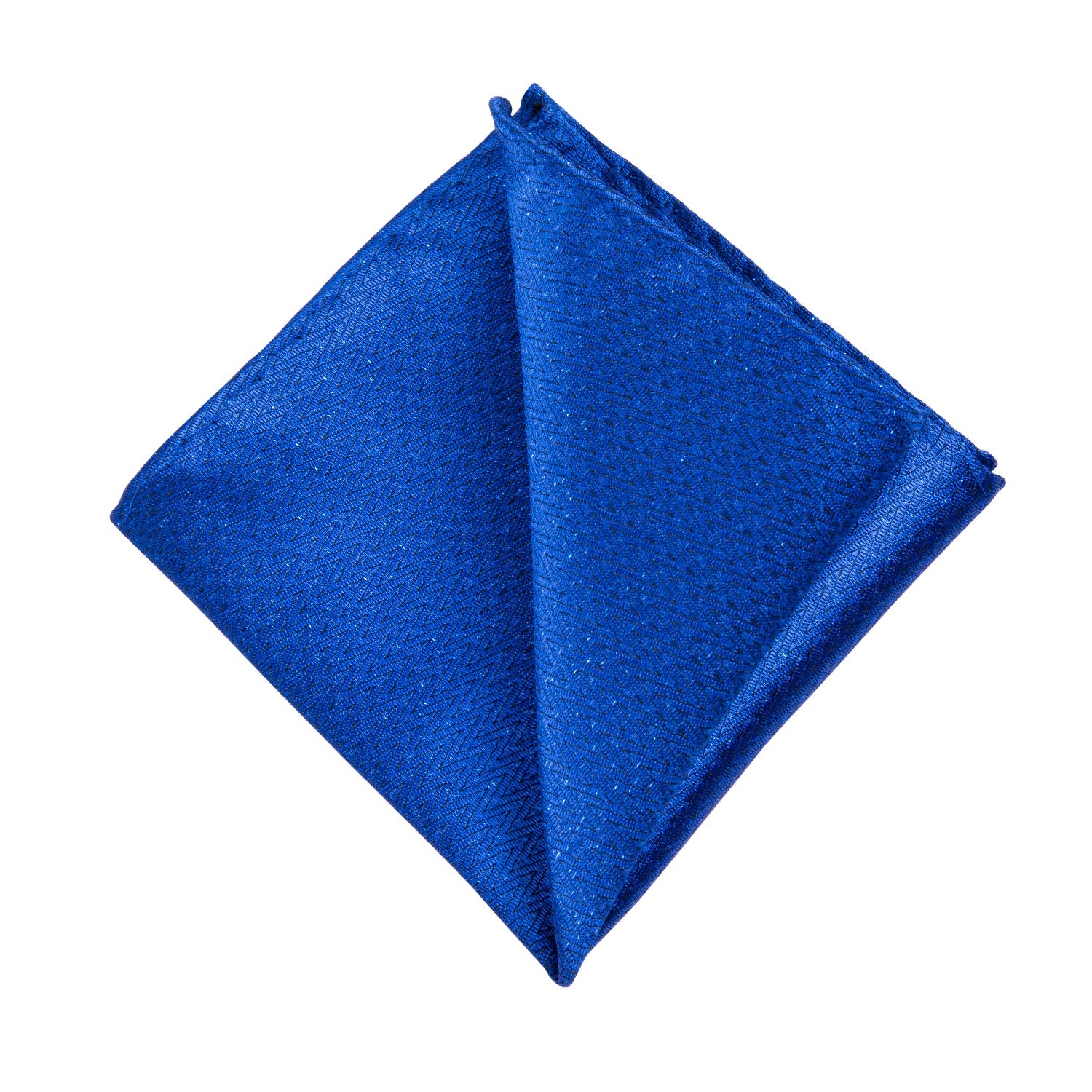 GentCrest Blue Solid Tie Hanky Cufflinks Set - Image 4