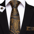 GentCrest Black Paisley Tie Sets - Image 1
