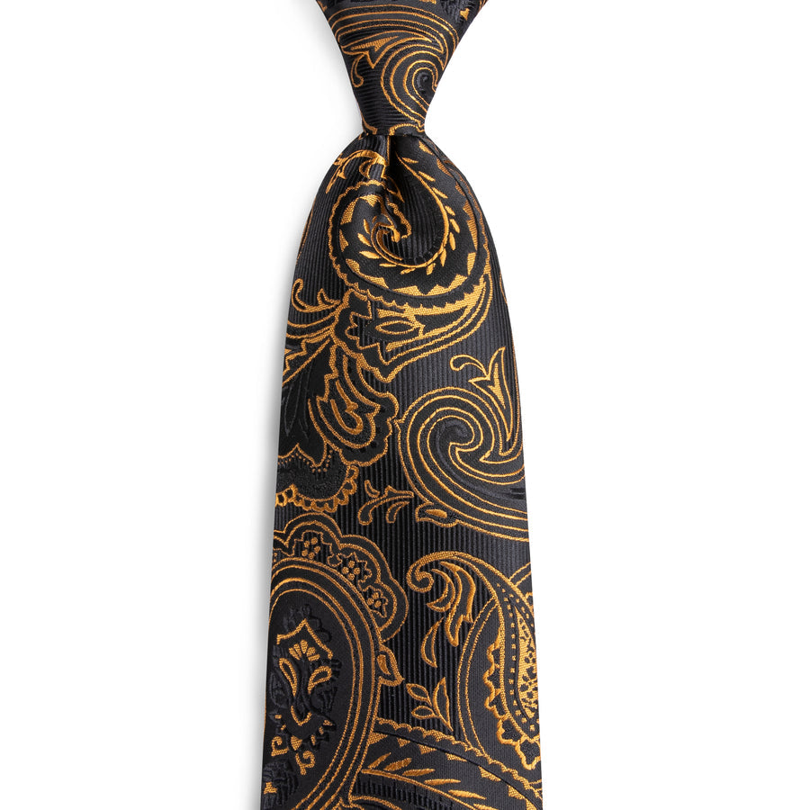 GentCrest Black Paisley Tie Sets - Image 3