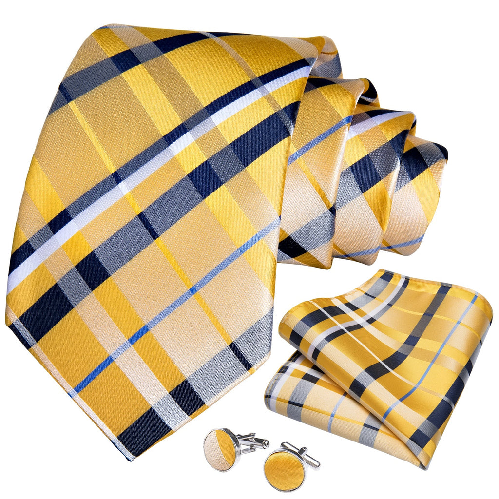 GentCrest Blue Striped Tie Hanky Cufflinks Set - Image 2