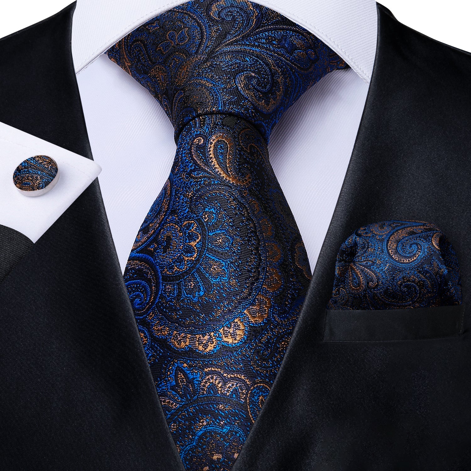 GentCrest Black Paisley Vest Set - Image 2