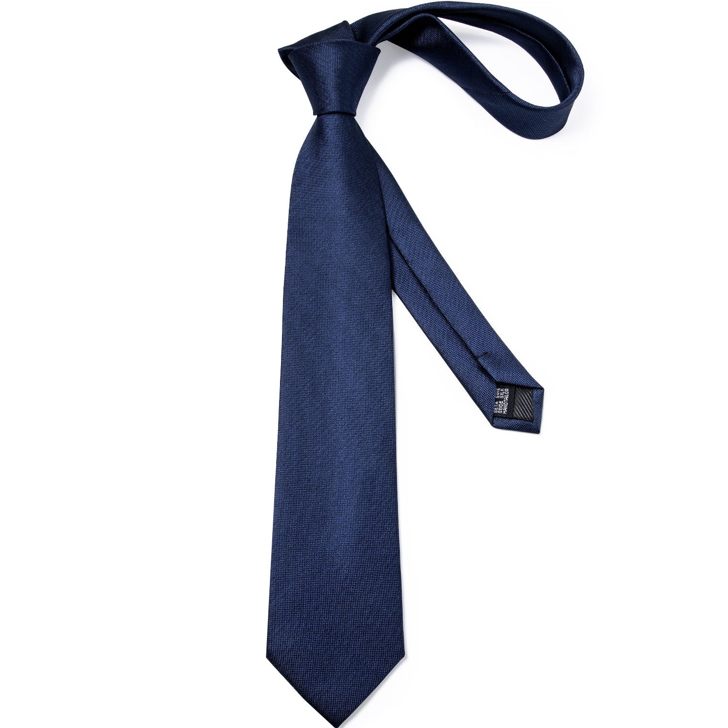 GentCrest Blue Solid Tie Hanky Cufflinks Set - Image 3