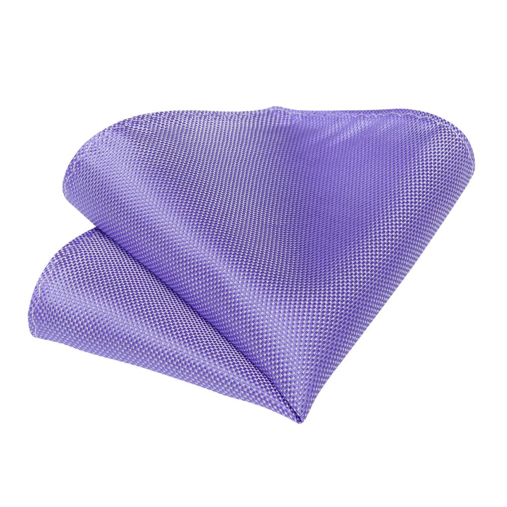 GentCrest Purple Solid Tie Hanky Cufflinks Set - Image 6