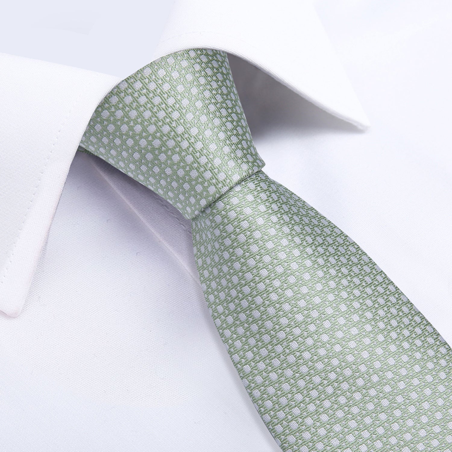 GentCrest Green Floral Tie Hanky Cufflinks Set - Image 5