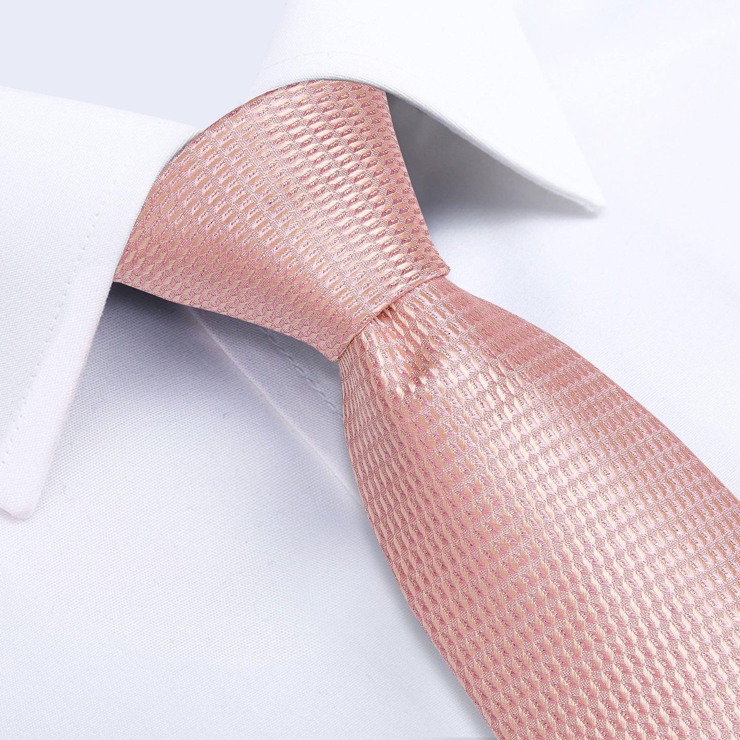 GentCrest Red Textured Tie Hanky Cufflinks Set - Image 4